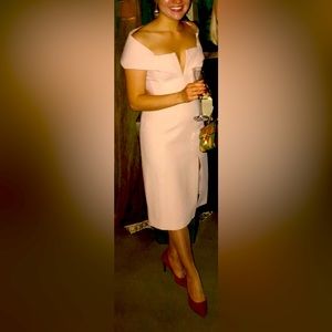 Baby pink dress bcbg size 8